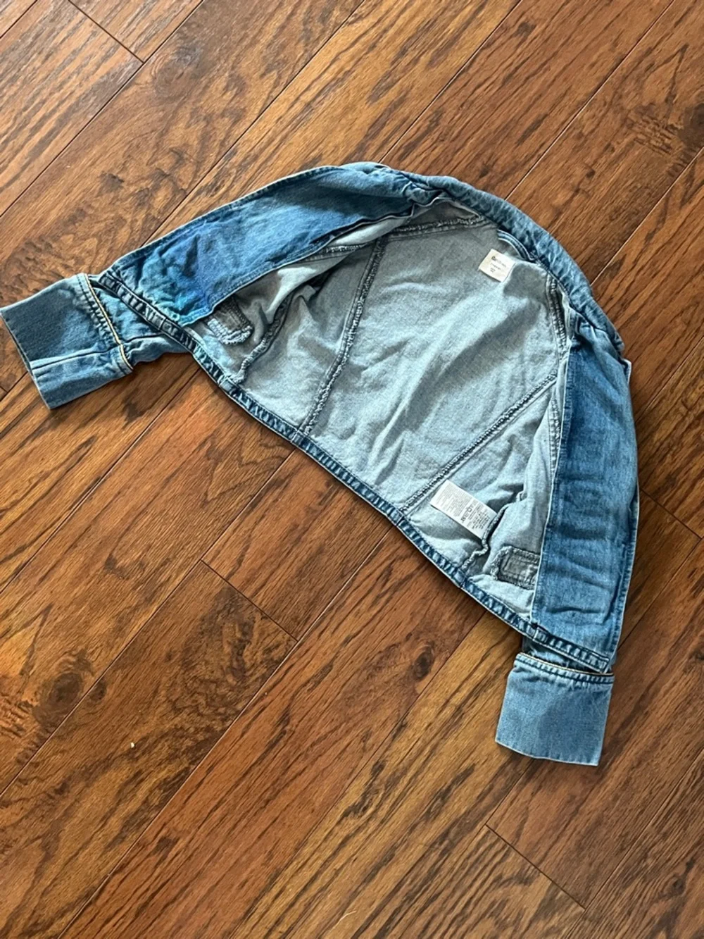 GAP Girls Light Blue Denim Military-Style Jacket